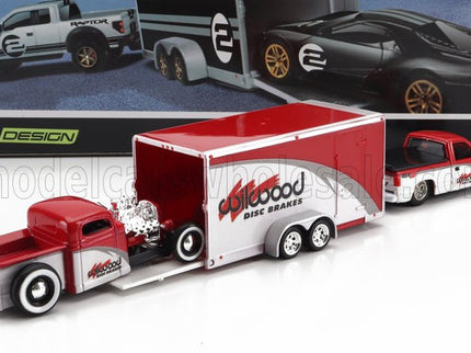 CHEVROLET | 454 SS PICK-UP WITH TRAILER CAR TRANSPORTER + PICK-UP 1936 | WHITE RED