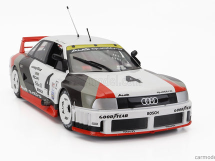 Audi 90 Quattro Team Audi Sport N°4 2. Miesto Portland IMSA 1989 Hans Joachim Stuck 1:18 Werk83 biela sivá červená