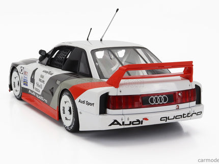 Audi 90 Quattro Team Audi Sport N°4 2. Miesto Portland IMSA 1989 Hans Joachim Stuck 1:18 Werk83 biela sivá červená