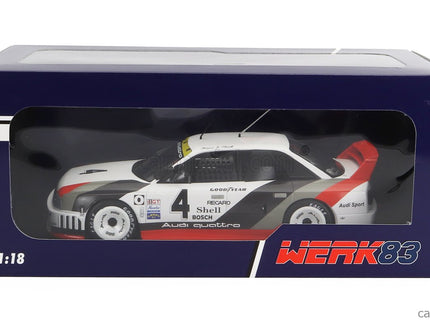 Audi 90 Quattro Team Audi Sport N°4 2. Miesto Portland IMSA 1989 Hans Joachim Stuck 1:18 Werk83 biela sivá červená
