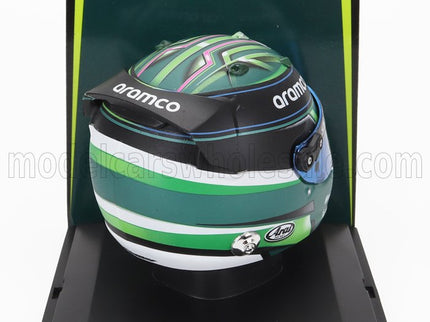 BELL HELMET | F1  CASCO HELMET ASTON MARTIN AMR23 TEAM ARAMCO COGNIZANT N 0 F1 TEST 2023 JESSICA HAWKINS | GREEN