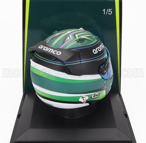 BELL HELMET | F1  CASCO HELMET ASTON MARTIN AMR23 TEAM ARAMCO COGNIZANT N 0 F1 TEST 2023 JESSICA HAWKINS | GREEN