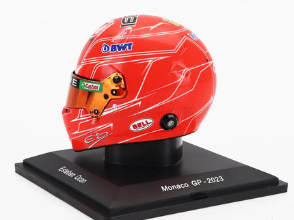 Bell Helmet F1 Helma Renault A523 Team Bwt Alpine N°31 Azerbaijan GP 2023 Esteban Ocon 1:5 Spark Model červená