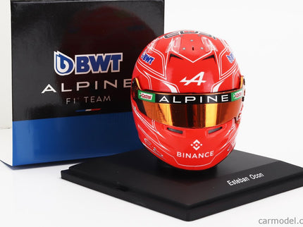 Bell Helmet F1 Helma Renault A523 Team Bwt Alpine N°31 Azerbaijan GP 2023 Esteban Ocon 1:5 Spark Model červená