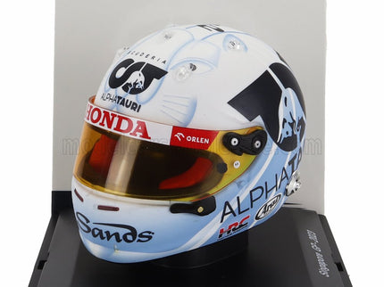 ARAI HELMET | F1  CASCO HELMET AT04 TEAM ALPHA TAURI N 22 SINGAPORE GP 2023 YUKI TSUNODA | WHITE LIGHT BLUE
