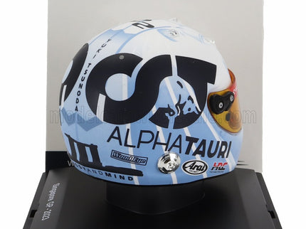 ARAI HELMET | F1  CASCO HELMET AT04 TEAM ALPHA TAURI N 22 SINGAPORE GP 2023 YUKI TSUNODA | WHITE LIGHT BLUE