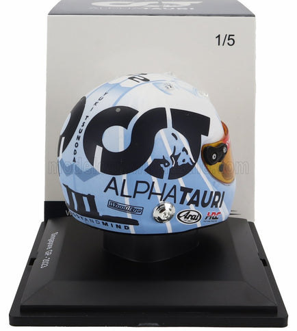 ARAI HELMET | F1  CASCO HELMET AT04 TEAM ALPHA TAURI N 22 SINGAPORE GP 2023 YUKI TSUNODA | WHITE LIGHT BLUE