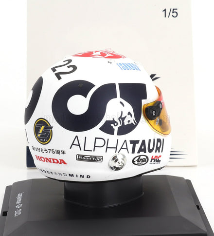ARAI HELMET | F1  CASCO HELMET AT04 TEAM ALPHA TAURI N 22 JAPAN GP 2023 YUKI TSUNODA | WHITE