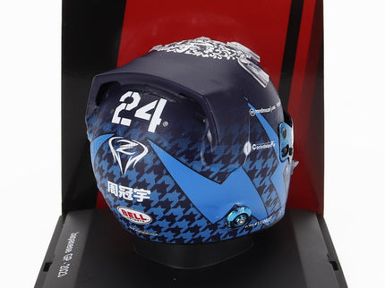 BELL HELMET | F1  CASCO HELMET ALFA ROMEO C43 TEAM STAKE N 24 JAPAN GP 2023 GUANYU ZHOU | BLUE
