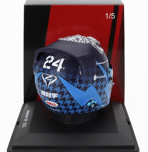 BELL HELMET | F1  CASCO HELMET ALFA ROMEO C43 TEAM STAKE N 24 JAPAN GP 2023 GUANYU ZHOU | BLUE