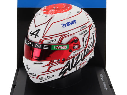 BELL HELMET | F1  CASCO HELMET RENAULT A523 TEAM BWT ALPINE N 31 JAPAN GP 2023 ESTEBAN OCON | WHITE