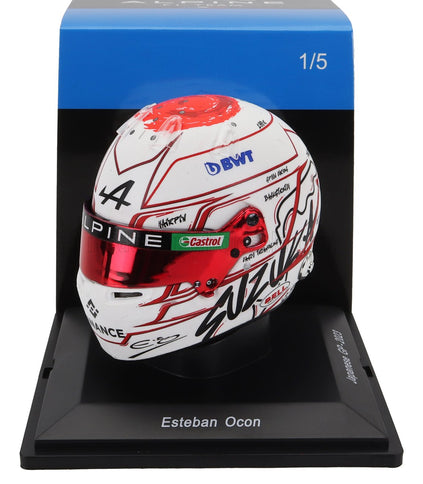 BELL HELMET | F1  CASCO HELMET RENAULT A523 TEAM BWT ALPINE N 31 JAPAN GP 2023 ESTEBAN OCON | WHITE