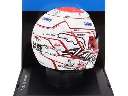 BELL HELMET | F1  CASCO HELMET RENAULT A523 TEAM BWT ALPINE N 31 JAPAN GP 2023 ESTEBAN OCON | WHITE