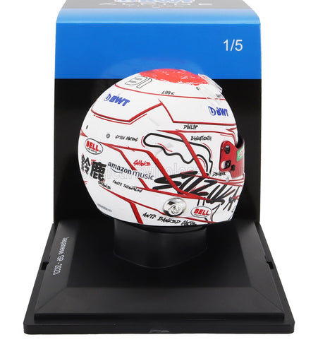 BELL HELMET | F1  CASCO HELMET RENAULT A523 TEAM BWT ALPINE N 31 JAPAN GP 2023 ESTEBAN OCON | WHITE