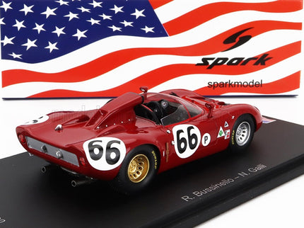 ALFA ROMEO | 33 SPIDER TEAM AUTODELTA N 66 12h SEBRING 1967 R.BUSSINELLO - N.GALLI | RED