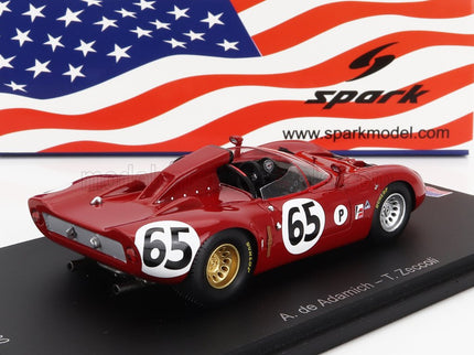 ALFA ROMEO | 33 SPIDER TEAM AUTODELTA N 65 12h SEBRING 1967 A.DE ADAMICH - T.ZECCOLI | RED