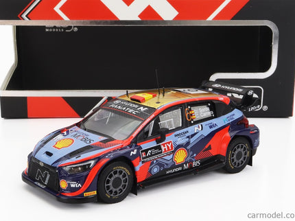 Hyundai i20 Coupe WRC Mobis N°6 3. Miesto Rally Acropolis 2022 D.Sordo - C.Carrera 1:43 IXO Models 2 Tone modrá červená