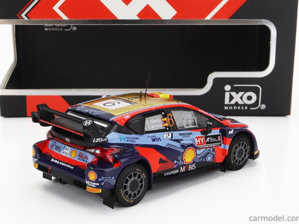 Hyundai i20 Coupe WRC Mobis N°6 3. Miesto Rally Acropolis 2022 D.Sordo - C.Carrera 1:43 IXO Models 2 Tone modrá červená