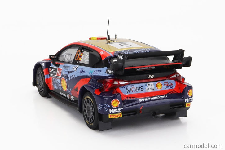 Hyundai i20 Coupe WRC Mobis N°6 3. Miesto Rally Acropolis 2022 D.Sordo - C.Carrera 1:43 IXO Models 2 Tone modrá červená
