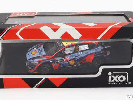 Hyundai i20 Coupe WRC Mobis N°6 3. Miesto Rally Acropolis 2022 D.Sordo - C.Carrera 1:43 IXO Models 2 Tone modrá červená