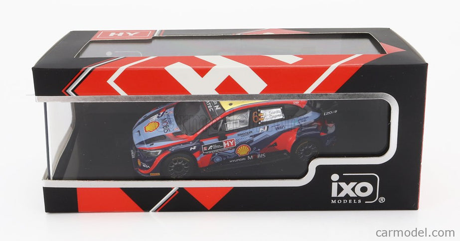 Hyundai i20 Coupe WRC Mobis N°6 3. Miesto Rally Acropolis 2022 D.Sordo - C.Carrera 1:43 IXO Models 2 Tone modrá červená