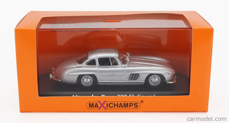 Mercedes Benz 300SL Coupe (W198 I) 1955 1:43 Minichamps strieborná