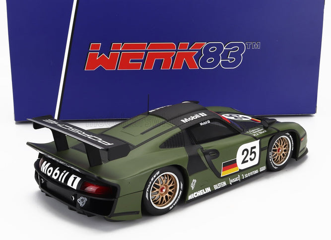 PORSCHE | 911 3.2L GT1 EVO TEAM PORSCHE AG N 25 PRE QUALIFYING 24h LE MANS 1997 T.BOUTSEN - H.J.STUCK - Y.DALMAS | GREEN