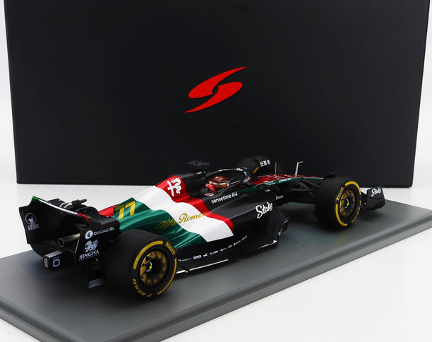 ALFA ROMEO | F1  C43 TEAM STAKE N 77 MONZA ITALY GP 2023 VALTTERI BOTTAS | BLACK RED WHITE GREEN