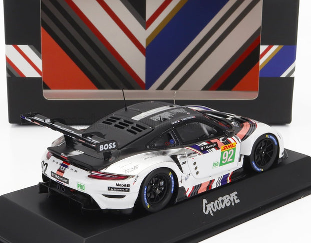 PORSCHE | 911 RSR-19 GOODBYE TEAM PORSCHE GT N 92 LAST RACE WEC 8h BAHRAIN 2022 KEVIN ESTRE - MICHAEL CHRISTENSEN | WHITE BLACK