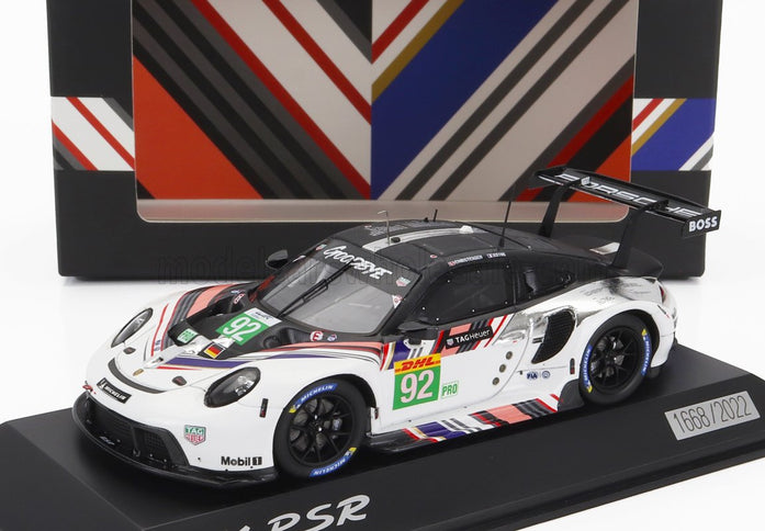 PORSCHE | 911 RSR-19 GOODBYE TEAM PORSCHE GT N 92 LAST RACE WEC 8h BAHRAIN 2022 KEVIN ESTRE - MICHAEL CHRISTENSEN | WHITE BLACK