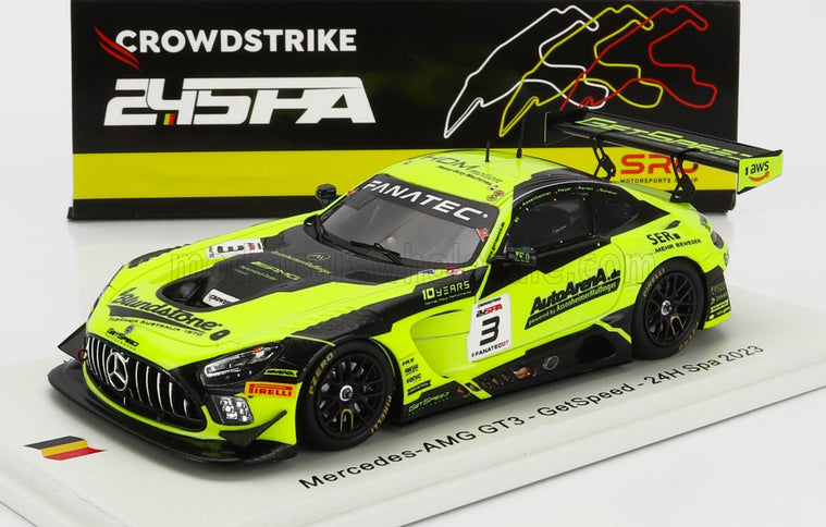 MERCEDES BENZ | AMG GT3 TEAM GETSPEED N 3 24h SPA 2023 F.SCHOLZE - K.HEYER - P.ASSENHEIMER - A.PERONI | YELLOW BLACK