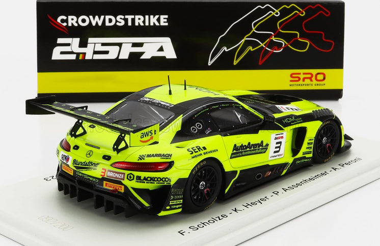 MERCEDES BENZ | AMG GT3 TEAM GETSPEED N 3 24h SPA 2023 F.SCHOLZE - K.HEYER - P.ASSENHEIMER - A.PERONI | YELLOW BLACK