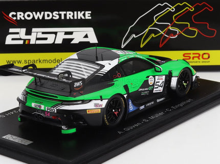 PORSCHE | 911 992 GT3 R TEAM HUBER RACING N 54 24h SPA 2023 A.GUVEN - S.MULLER - C.ENGELHART | GREEN BLACK