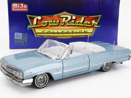 CHEVROLET | IMPALA CABRIOLET OPEN LOW RIDER 1963 | LIGHT BLUE MET