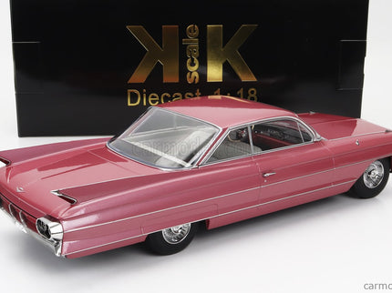 Cadillac Series 62 Coupe Deville 1961 1:18 KK Scale ružová