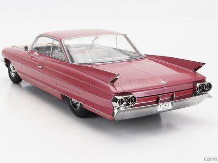 Cadillac Series 62 Coupe Deville 1961 1:18 KK Scale ružová