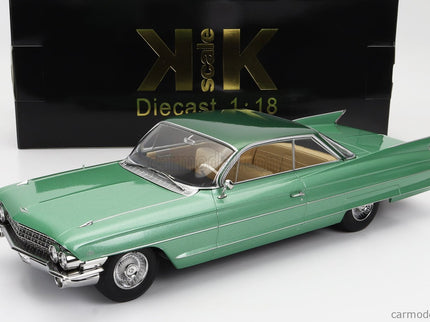 Cadillac Series 62 Coupe Deville 1961 1:18 KK Scale svetlozelená metalická