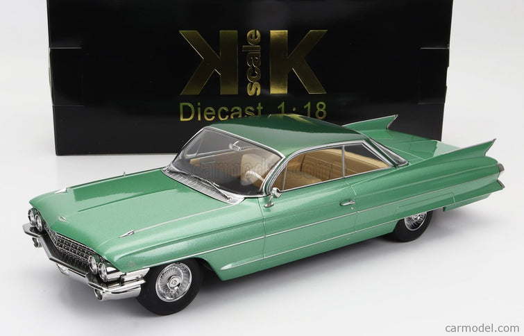 Cadillac Series 62 Coupe Deville 1961 1:18 KK Scale svetlozelená metalická