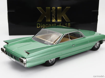 Cadillac Series 62 Coupe Deville 1961 1:18 KK Scale svetlozelená metalická