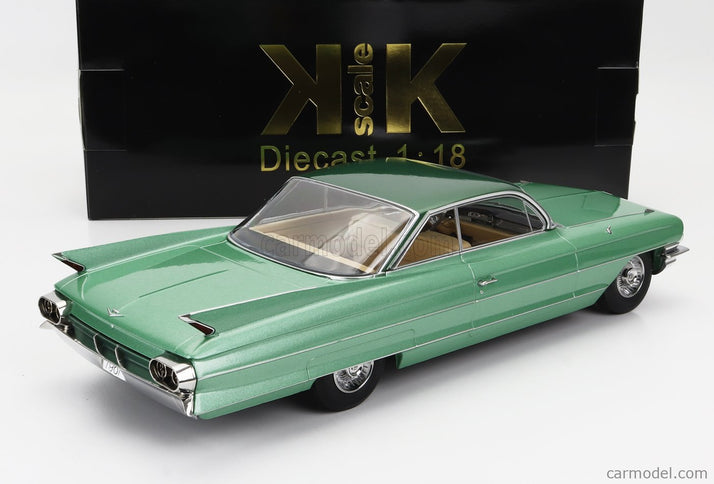 Cadillac Series 62 Coupe Deville 1961 1:18 KK Scale svetlozelená metalická