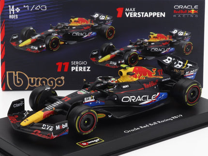 RED BULL | F1  RB19 TEAM ORACLE RED BULL RACING N 11 4th AUSTIN USA GP 2023 SERGIO PEREZ - WITH PILOT AND SHOWCASE | MATT BLUE