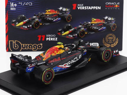 RED BULL | F1  RB19 TEAM ORACLE RED BULL RACING N 11 4th AUSTIN USA GP 2023 SERGIO PEREZ - WITH PILOT AND SHOWCASE | MATT BLUE