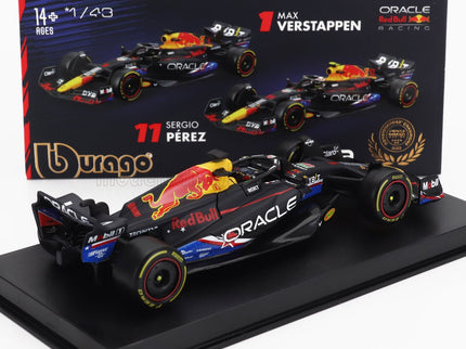 RED BULL | F1  RB19 TEAM ORACLE RED BULL RACING N 1 WORLD CHAMPION WINNER AUSTIN USA GP 2023 MAX VERSTAPPEN - WITH PILOT AND SHOWCASE | MATT BLUE