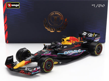 RED BULL | F1  RB19 TEAM ORACLE RED BULL RACING N 1 WORLD CHAMPION WINNER MIAMI GP 2023 MAX VERSTAPPEN - WITH PILOT AND SHOWCASE | MATT BLUE