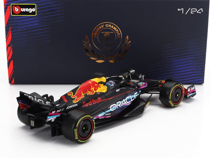 RED BULL | F1  RB19 TEAM ORACLE RED BULL RACING N 1 WORLD CHAMPION WINNER MIAMI GP 2023 MAX VERSTAPPEN - WITH PILOT AND SHOWCASE | MATT BLUE