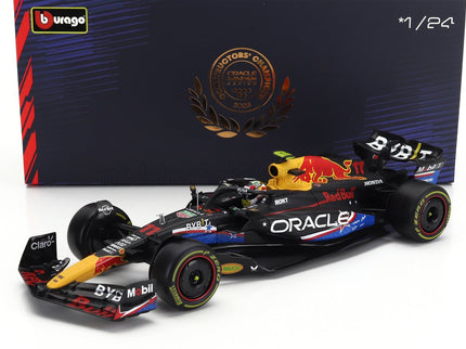 RED BULL | F1  RB19 TEAM ORACLE RED BULL RACING N 11 4th AUSTIN USA GP 2023 SERGIO PEREZ - WITH PILOT AND SHOWCASE | MATT BLUE