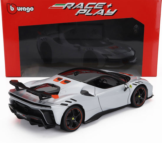 FERRARI | SF90 XX STRADALE 2024 | BIANCO ARTICO - WHITE MET ORANGE BLACK