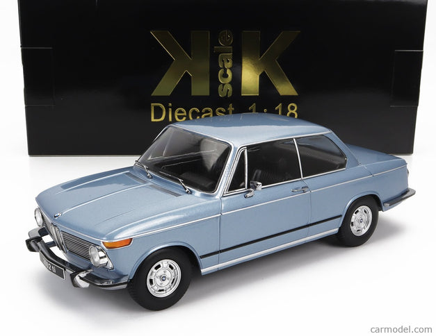 BMW 2002ti 1-SERIES 1971 1:18 KK Scale svetlomodrá