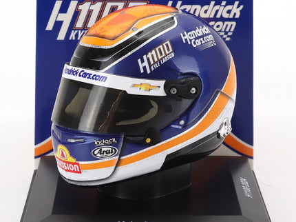 ARAI HELMET | CASCO HELMET KYLE LARSON TEAM ARROWS McLAREN H1100 NASCAR CUP SERIES SEASON 2024 | BLUE ORANGE WHITE