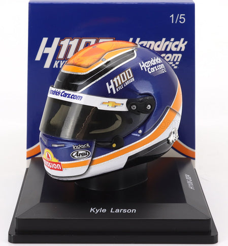 ARAI HELMET | CASCO HELMET KYLE LARSON TEAM ARROWS McLAREN H1100 NASCAR CUP SERIES SEASON 2024 | BLUE ORANGE WHITE